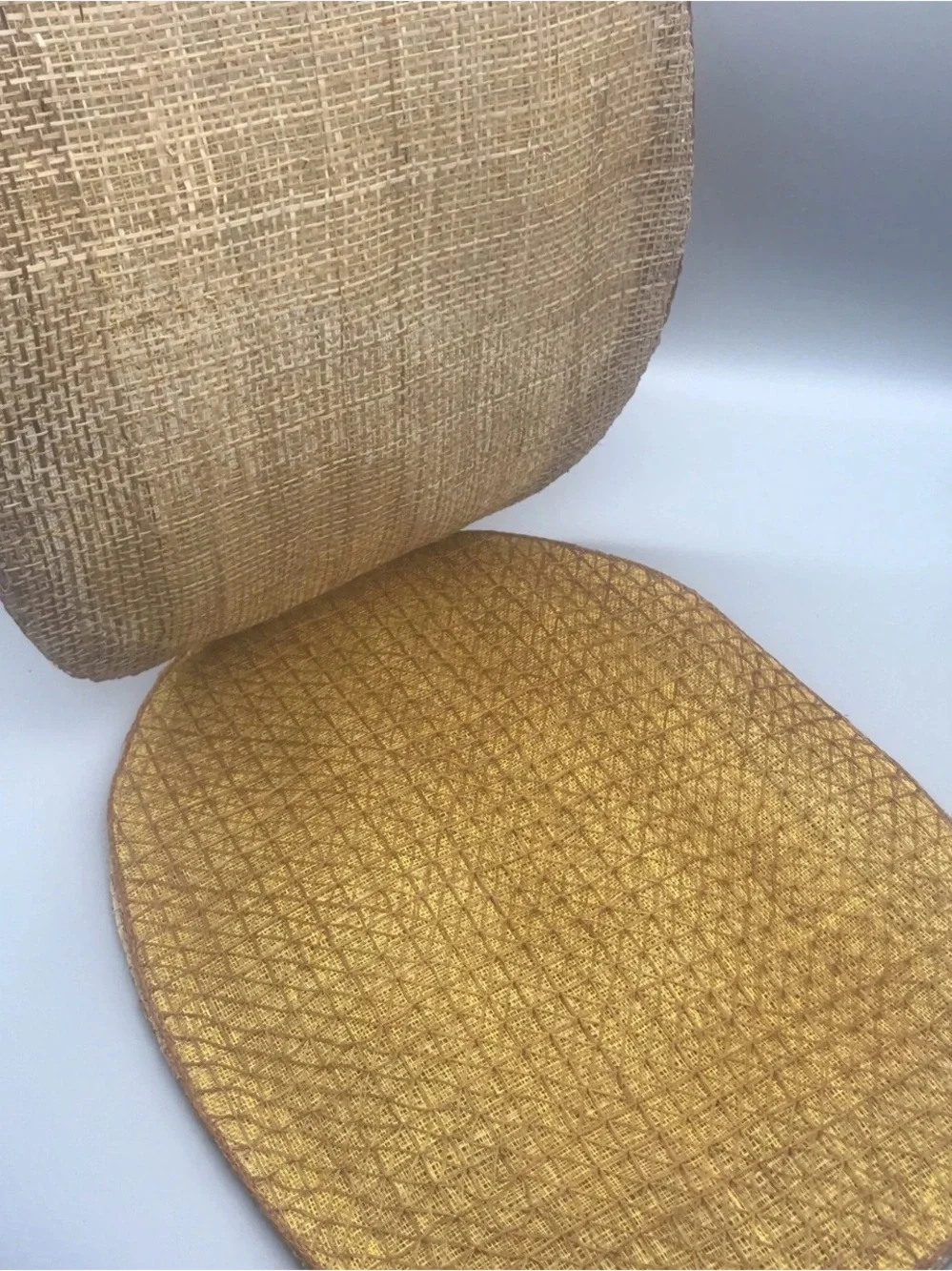 Vintage Woven Pineapple Placemats Set Of 4 Coasters Napkins Flowers Set Tiki Mat